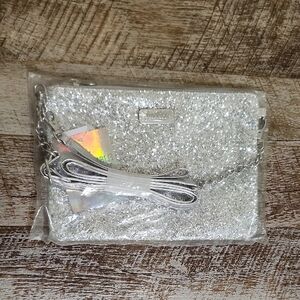 Justice Silver Sparkle Bag